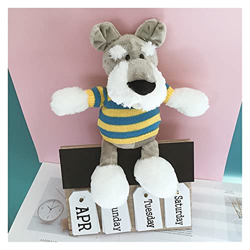 HONGYMY Peluche Peluche Juguete Peluche muñeca Dibujos Animados Animal simulación Schnauzer Perro Cachorro Jersey Regalo cumpleaños 1pc Toy (Farbe : Style 5, Höhe : About 45cm)