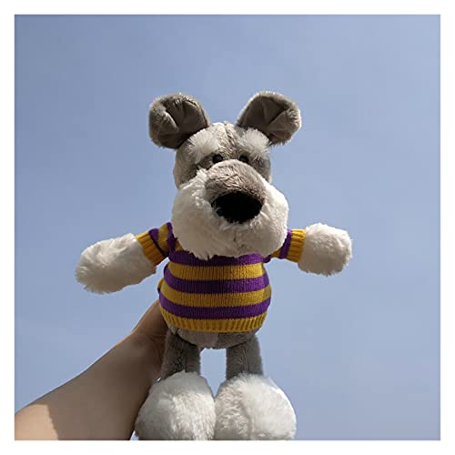 HONGYMY Peluche Peluche Juguete Peluche muñeca Dibujos Animados Animal simulación Schnauzer Perro Cachorro Jersey Regalo cumpleaños 1pc Toy (Farbe : Style 5, Höhe : About 45cm)