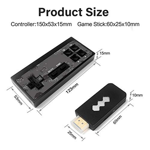 hooks Consola De Juegos Retro, Consola de Videojuegos 4K HDMI 750 Juegos clásicos incorporados, Videojuegos Plug and Play, Mini Consola Retro Controlador de Gamepad portátil USB