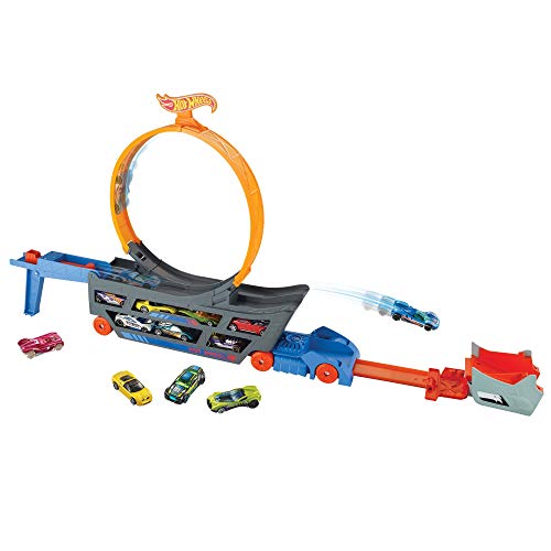 Hot Wheels - Camión Looping acrobático, Accesorios para Pistas de Coches de Juguetes (Mattel GWT38)