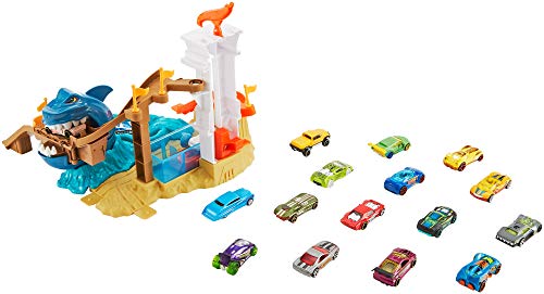 Hot Wheels Color Shifters Sharkport Showdown Playset