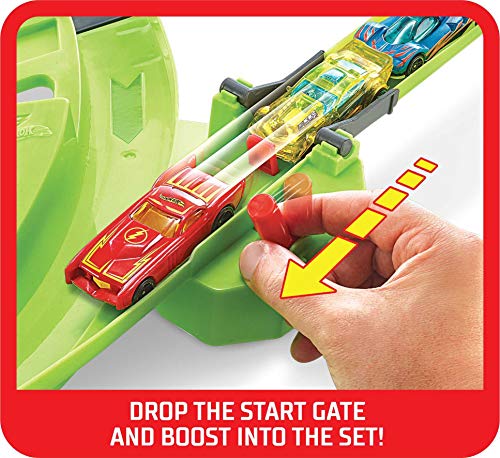 Hot Wheels - Colossal Crash, pista de acrobacias aéreas para coches de juguete regalo niños y niñas +5 años (Mattel GWT41)