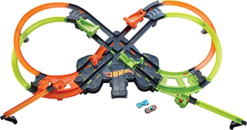 Hot Wheels - Colossal Crash, pista de acrobacias aéreas para coches de juguete regalo niños y niñas +5 años (Mattel GWT41)