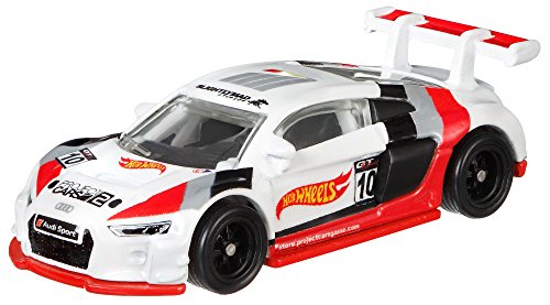 Hot Wheels Eurospeed Audi R8 LMS blanco / rojo 2.5" (FLC15)