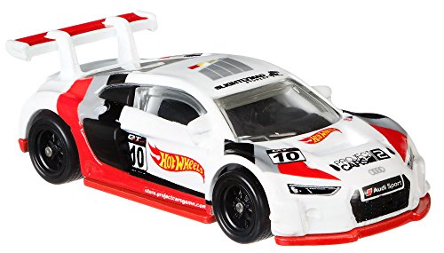 Hot Wheels Eurospeed Audi R8 LMS blanco / rojo 2.5" (FLC15)