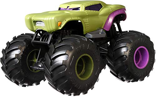 Hot Wheels GJG69 Monster Trucks 1:24 Vehículo - Marvel Hulk