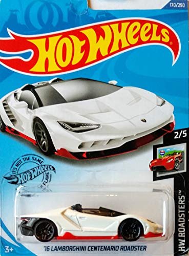 Hot Wheels Lamborghini 5 Car Set Bundle Includes Aventador J and Centenario Roadster