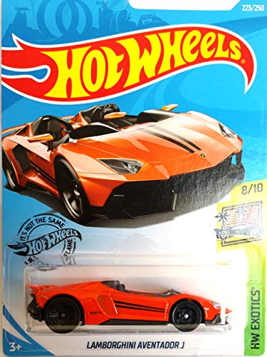 Hot Wheels Lamborghini 5 Car Set Bundle Includes Aventador J and Centenario Roadster