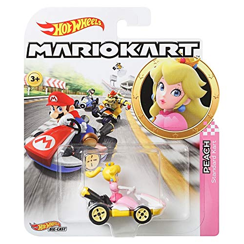 Hot Wheels - Mario Kart Peach, Vehiculos, Coche de juguete (Mattel GBG28) , color/modelo surtido