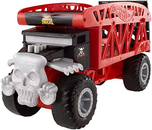 Hot Wheels - Monster Trucks Monster Mover, Camión Transportador de Coches de Juguete (Mattel FYK13)