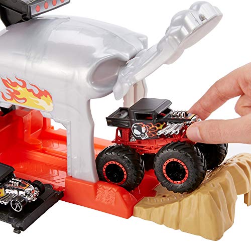 Hot Wheels Monster Trucks Pista de coches Bone Shaker (Mattel GKY02)