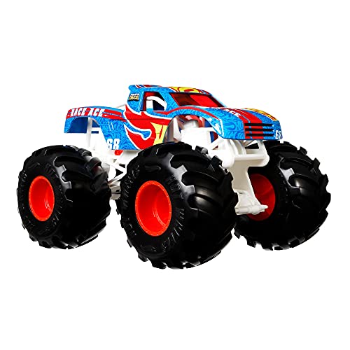 Hot Wheels Monster Trucks Vehículo de carreras Coche de juguete todoterreno, regalo para niños +3 años (Mattel GTJ37)