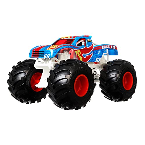 Hot Wheels Monster Trucks Vehículo de carreras Coche de juguete todoterreno, regalo para niños +3 años (Mattel GTJ37)