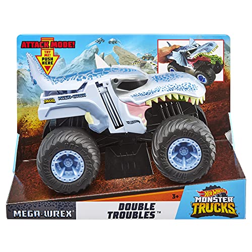 Hot Wheels - Monster Trucks Vehículo Mega-Wrex 1:24, Coches de juguetes para niños +3 años (Mattel GCG08)