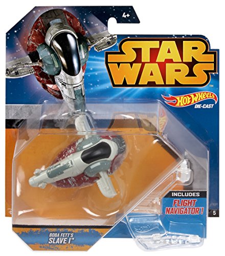 Hot Wheels - Nave Star Wars Slave 1 Boba Fett (Mattel CKJ63) , Modelos/colores Surtidos, 1 Unidad