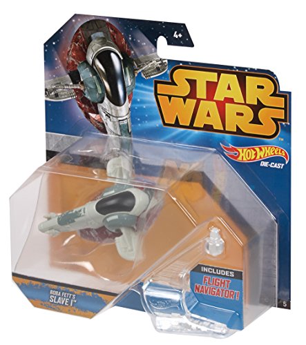 Hot Wheels - Nave Star Wars Slave 1 Boba Fett (Mattel CKJ63) , Modelos/colores Surtidos, 1 Unidad