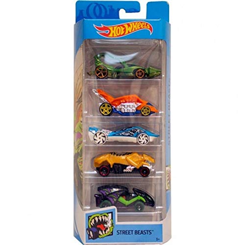 Hot Wheels - Pack de 5 vehículos (modelos variados) (Mattel 1806) , color/modelo surtido