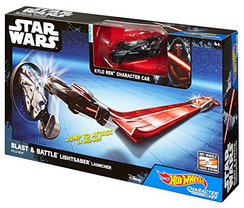 Hot Wheels Star Wars Sable Láser Blast & Battle - Kylo REN Vehículo Lanzadera