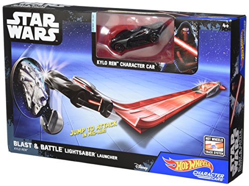 Hot Wheels Star Wars Sable Láser Blast & Battle - Kylo REN Vehículo Lanzadera