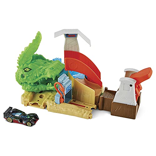 Hot Wheels Toxic Gator Attack, Play Set, Multicolor (Mattel GTT69)