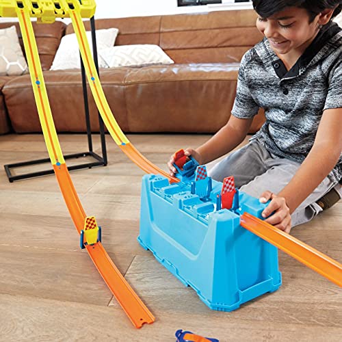 Hot Wheels - Track Builder Ilimitado con Lanzador, Accesorios para Pistas de Coches de Juguete (Mattel GLC959)