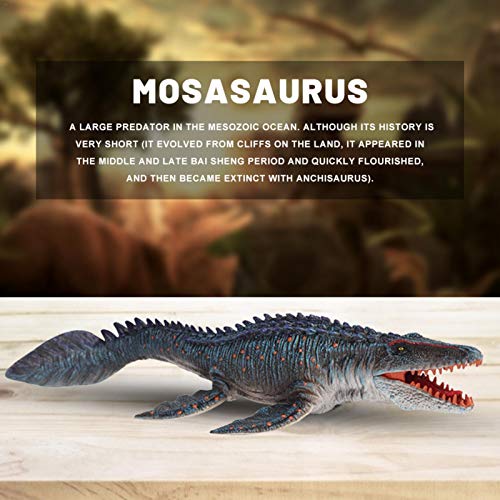 househome Mosasaurus - Modelo de carnicero, dinosaurio, safari, Jurassic World dinosaurio, juguete Mosasaurus, simulación animal marino dinosaurio Adorno Modelo de Dinosaurio Marino