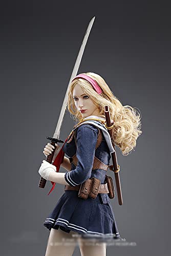 HSPHFX E-Sports Games Wefire Statue Model 1/6 SHF Action Toy Subfusil Sword Girl Figurine Lolita Sailor Doll Sculpture Shooter Assault Special Soldier Collect For Boy Aldult Anime Gift