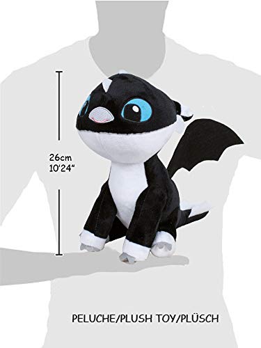 HTTYD Dragons, como Entrenar a tu dragón 3 - Pack 3 Peluches Bebe Dragones 10'24"/26cm Calidad Super Soft