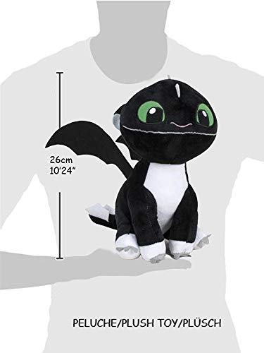 HTTYD Dragons, como Entrenar a tu dragón 3 - Pack 3 Peluches Bebe Dragones 10'24"/26cm Calidad Super Soft