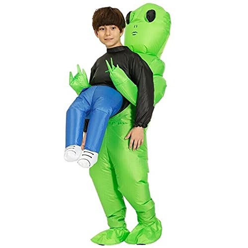 HUAMAO Disfraz de dinosaurio inflable para niños, Air Fan Operated Marcher Fancy Dress Halloween Party hinchable disfraz de animal (S)