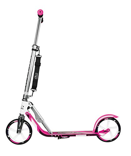 Hudora 14738 Big Wheel GC 205 - Patinete (ruedas de 205 mm), color plateado y rosa