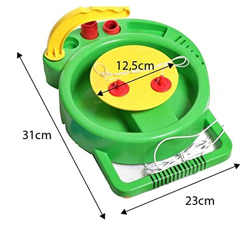 HUKITECH - Disco de alfarería XXL (motor de colores, pinceles, etc.), para taller de alfarería pottery Wheel giratorio, para manualidades, juego de aprendizaje, juego familiar