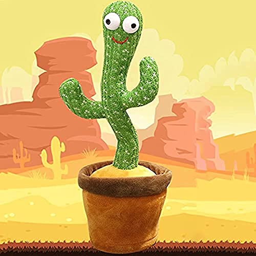 humok Cactus Peluche Toys Shake Dancing Cactus Toy Educación Early Toy Para Niños Electronic Cactus Toy Can Dance Sing Move Gire A Su Alrededor Gif De Graduación One Size One Color