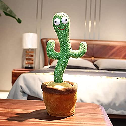 humok Cactus Peluche Toys Shake Dancing Cactus Toy Educación Early Toy Para Niños Electronic Cactus Toy Can Dance Sing Move Gire A Su Alrededor Gif De Graduación One Size One Color