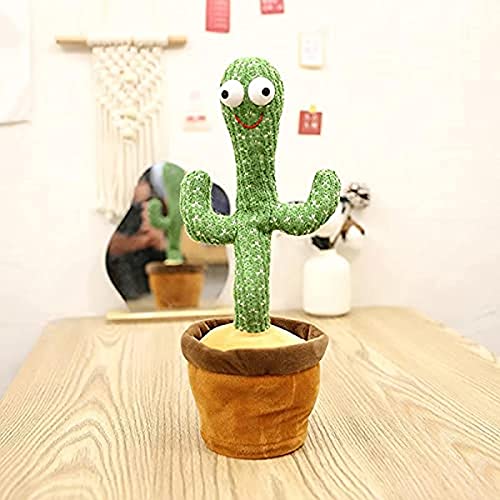 humok Cactus Peluche Toys Shake Dancing Cactus Toy Educación Early Toy Para Niños Electronic Cactus Toy Can Dance Sing Move Gire A Su Alrededor Gif De Graduación One Size One Color