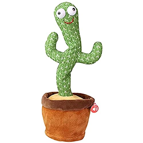 humok Cactus Plush Toy Dancing Singing Twisting Electric Shake Con Las Canciones Con La Canción Peluche Educación De La Infancia Para Niños Gif De Graduación Para Niños One Size One Color