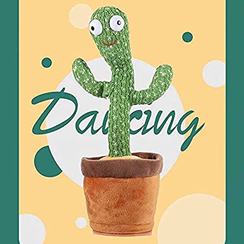 humok Cactus Plush Toy Dancing Singing Twisting Electric Shake Con Las Canciones Con La Canción Peluche Educación De La Infancia Para Niños Gif De Graduación Para Niños One Size One Color