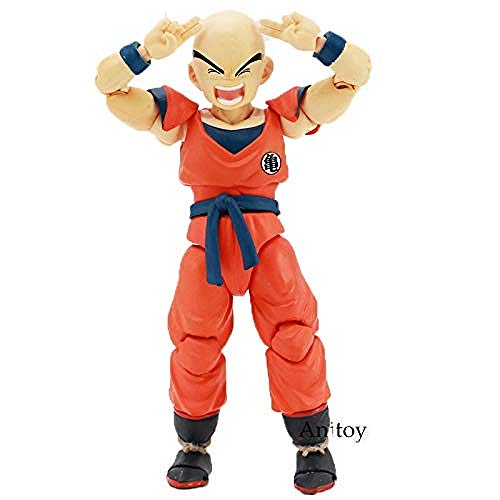 HYCZW Dragon Ball Z Goku Gohan Gold Frieza Piccolo Android 18 Krillin Tien Shinhan Chiaotzu Figura de acción Krillin Juguete Coleccionable con Caja