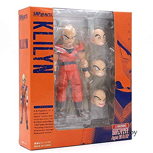 HYCZW Dragon Ball Z Goku Gohan Gold Frieza Piccolo Android 18 Krillin Tien Shinhan Chiaotzu Figura de acción Krillin Juguete Coleccionable con Caja