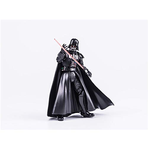 Hzpxsb Star Wars Force Awakening Black Warrior Darth Vader Modelo de Regalo Hecho a Mano Serie de Souvenirs Artesanía Regalo navideño