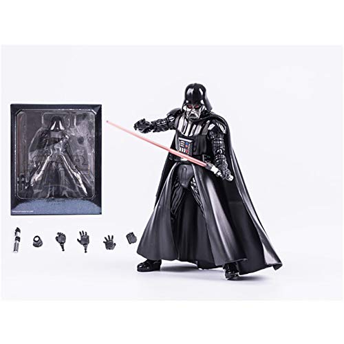 Hzpxsb Star Wars Force Awakening Black Warrior Darth Vader Modelo de Regalo Hecho a Mano Serie de Souvenirs Artesanía Regalo navideño