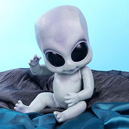 iCradle Muñeca Reborn Magic 14 Pulgadas Reborn Alien Baby Dolls Pintura Detallada de Vinilo a Mano Looks Muñeca de la Vida Real para niños