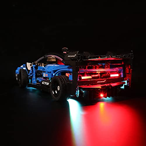 icuanuty Kit de Iluminación LED para Lego 42123, Kit de Luces Compatible con Lego Technic McLaren Senna GTR (No Incluye Modelo Lego)