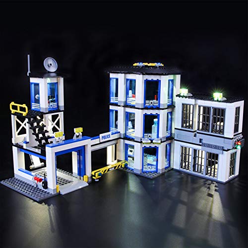 icuanuty Kit de Iluminación LED para Lego 60141, Kit de Luces Compatible con Lego City Comisaría de Policía (No Incluye Modelo Lego)