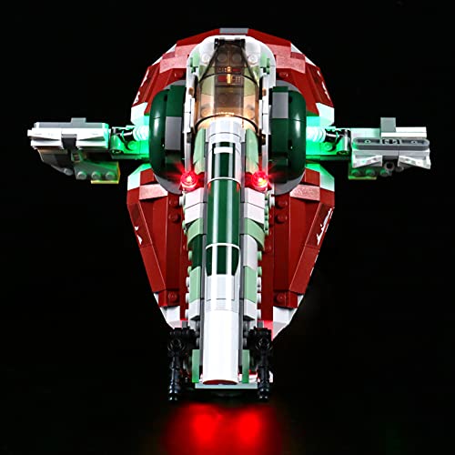 icuanuty Kit de Iluminación LED para Lego 75312, Kit de Luces Compatible con Lego Star Wars Boba Fett Starship (No Incluye Modelo Lego)