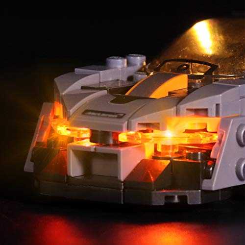 icuanuty Kit de Iluminación LED para Lego 75892, Kit de Luces Compatible con Lego Speed Champions McLaren Senna (No Incluye Modelo Lego)