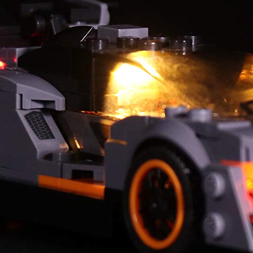 icuanuty Kit de Iluminación LED para Lego 75892, Kit de Luces Compatible con Lego Speed Champions McLaren Senna (No Incluye Modelo Lego)