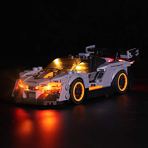 icuanuty Kit de Iluminación LED para Lego 75892, Kit de Luces Compatible con Lego Speed Champions McLaren Senna (No Incluye Modelo Lego)