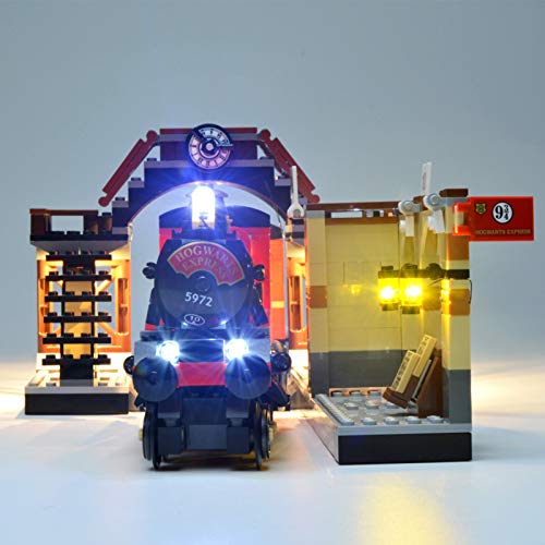 icuanuty Kit de Iluminación LED para Lego 75955, Kit de Luces Compatible con Lego Harry Potter Hogwarts Express (No Incluye Modelo Lego)