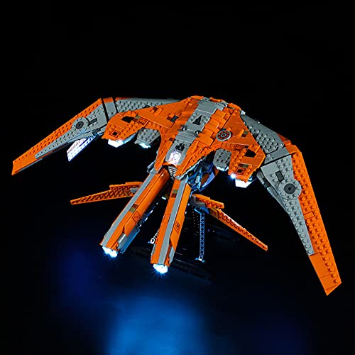 icuanuty Kit de Iluminación LED para Lego 76193, Kit de Luces Compatible con Lego Marvel Nave de los Guardianes de la Galaxia (No Incluye Modelo Lego)